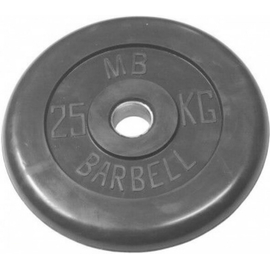 Диск обрезиненный barbell mb (металлическая втулка) 25 кг / диаметр 51 мм %Future_395 (фото 1)